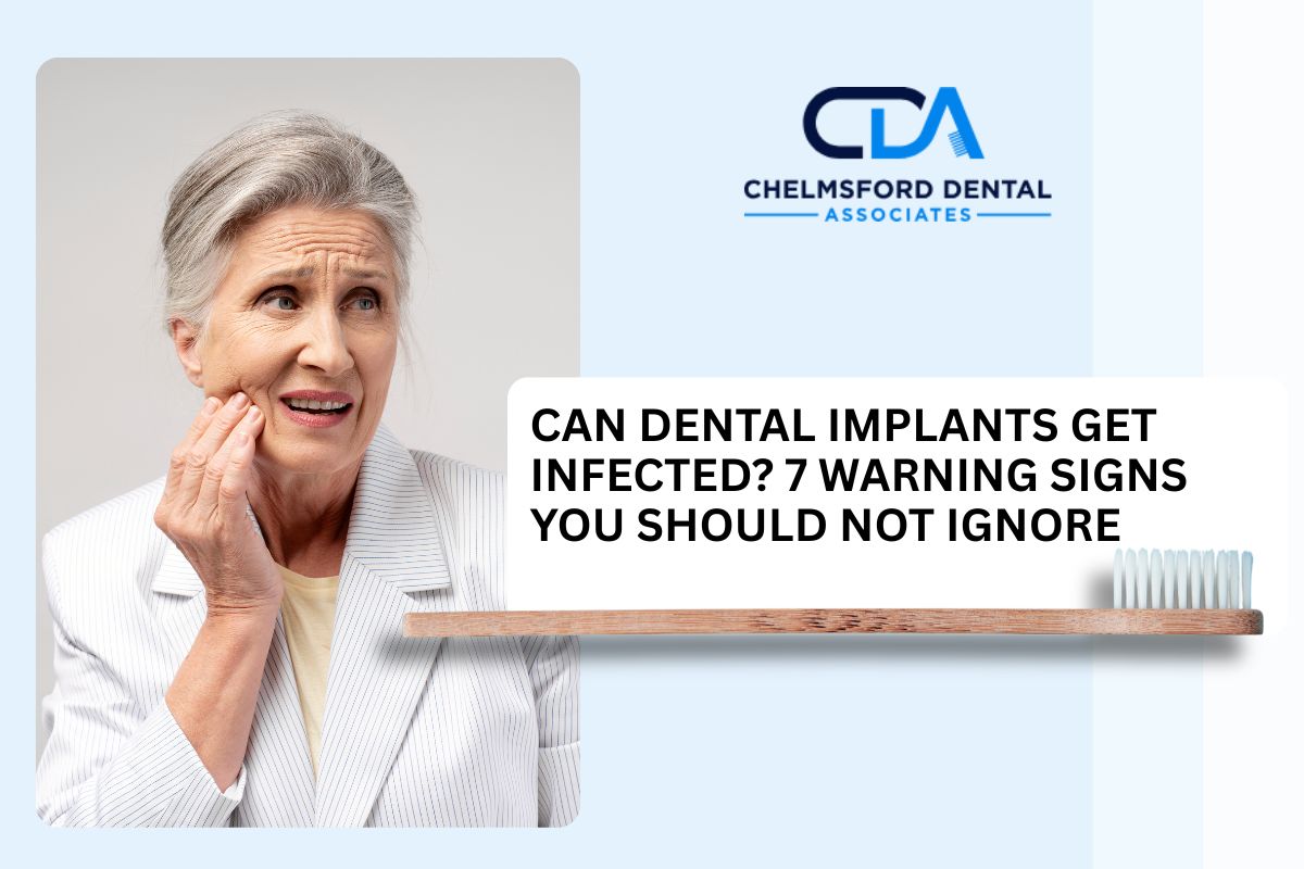 Can dental implants get infected warning signs around the gums